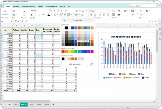 Пакет настольных офисных редакторов